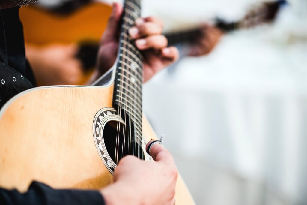 Man playing Fado music