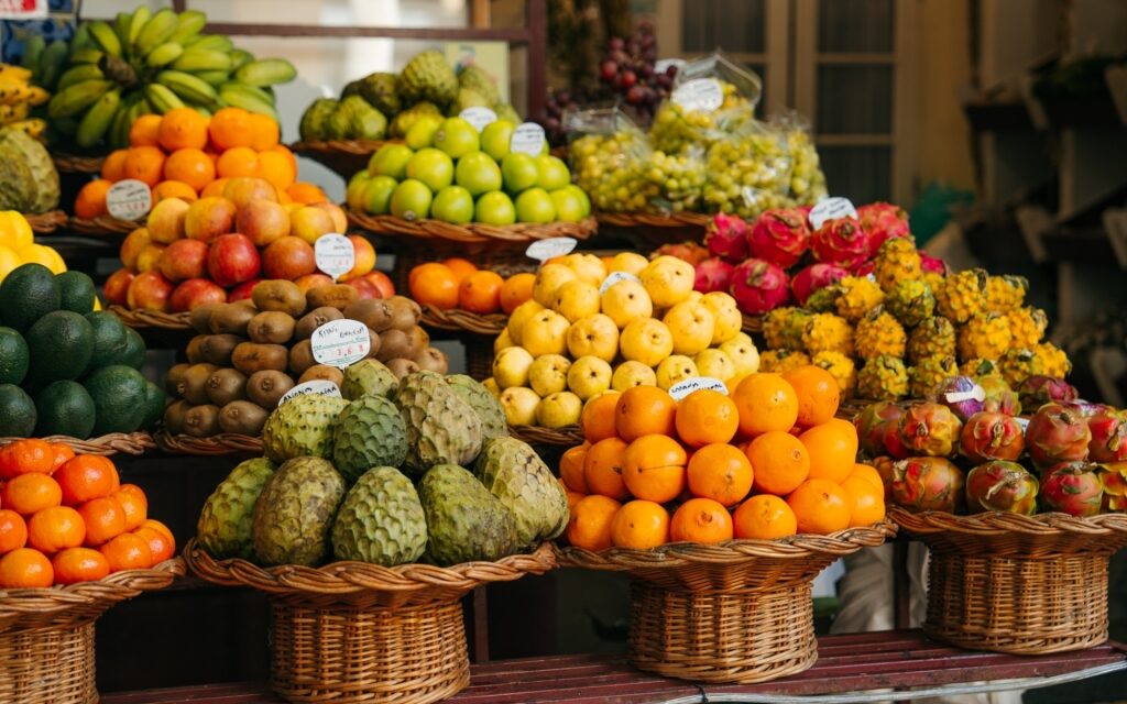 Exotic fruits at the Mercado dos Lavradores