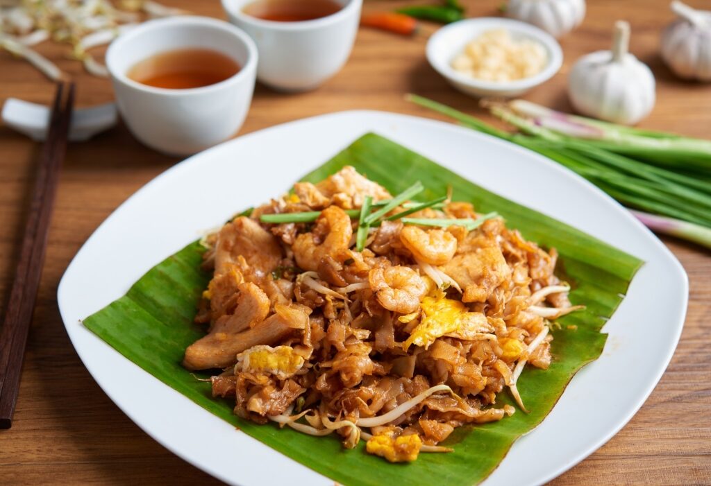 Plate of char kway teow