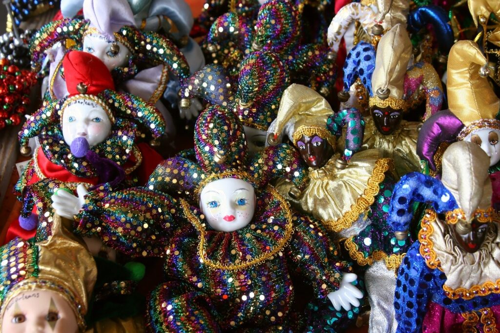 Mardi gras dolls in New Orleans