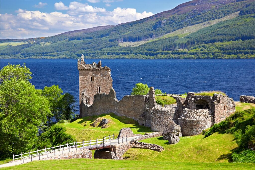 Historic ruins of Urquhart Castle