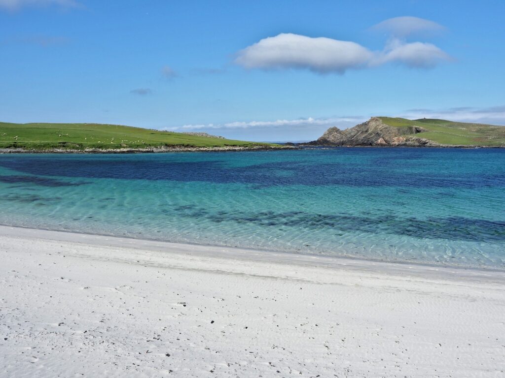 Minn Beach, Shetland Islands, one of the best beaches in Scotland