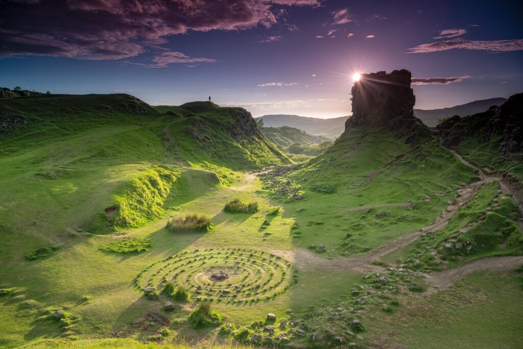 Enchanting landscape of Fairy Glen