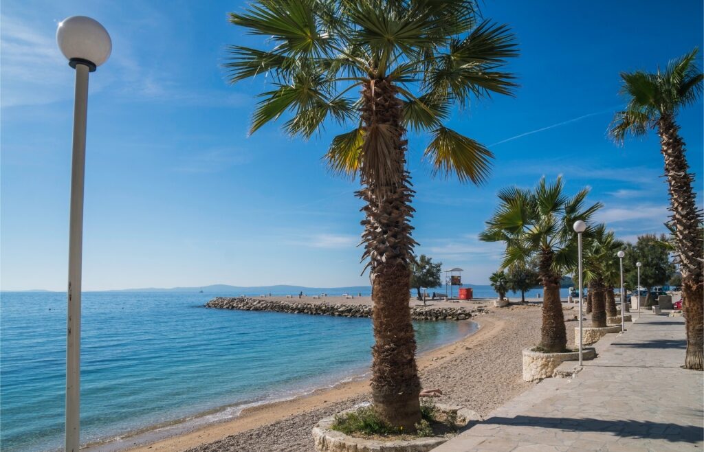 Quiet waterfront of Kašjuni Beach, Split