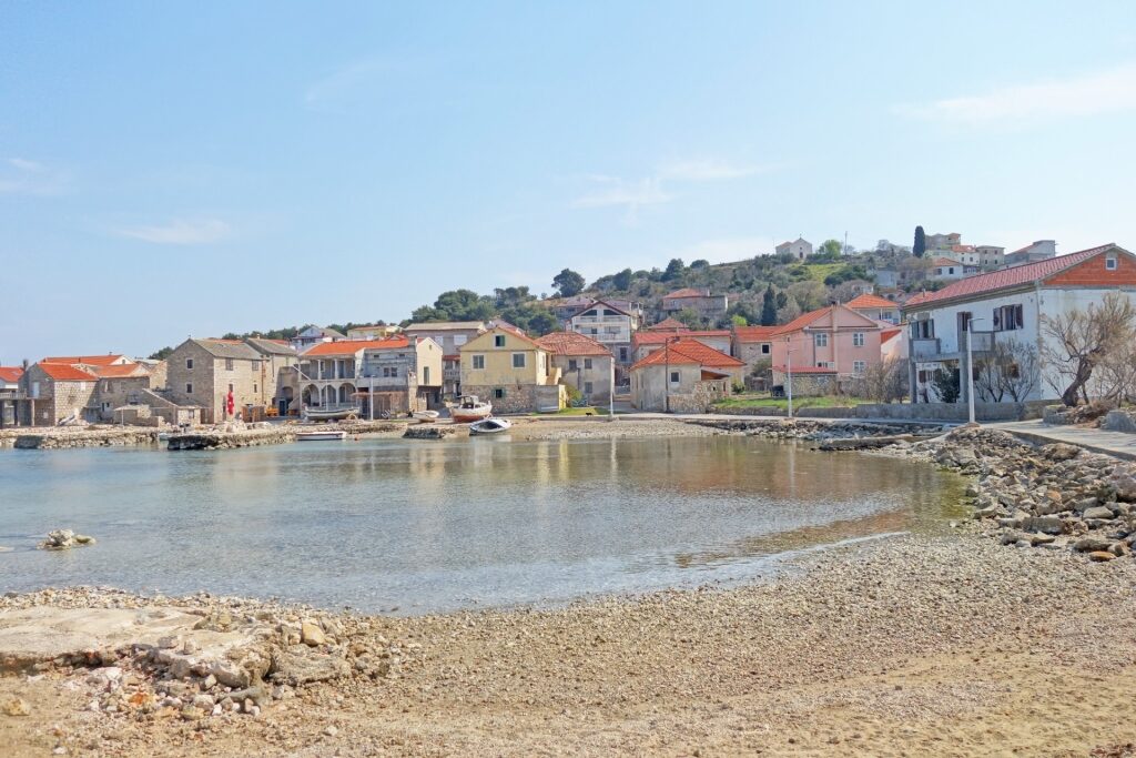 Quiet waterfront of Vrgada Island