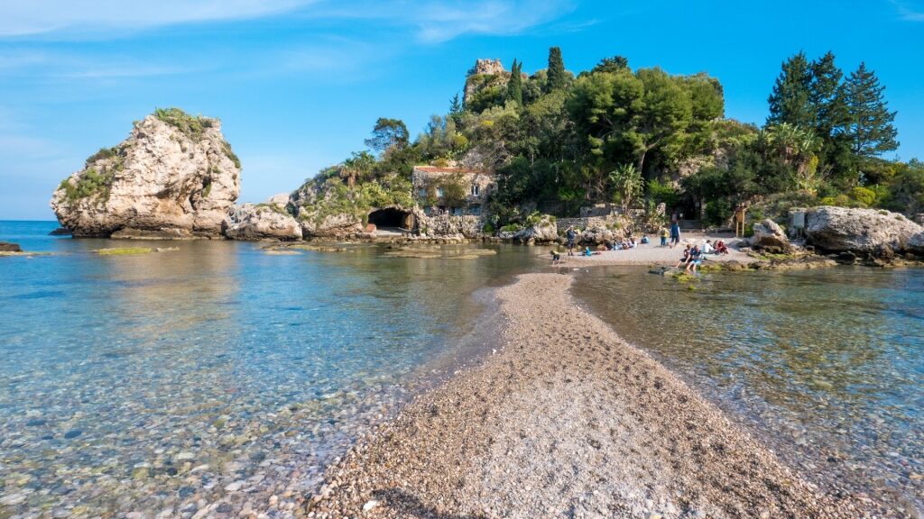 Isola Bella, Taormina, one of the best beaches in Southern Italy