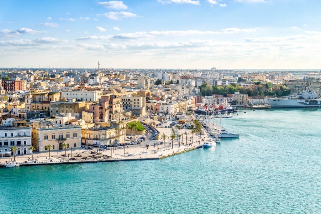 Scenic waterfront of Brindisi