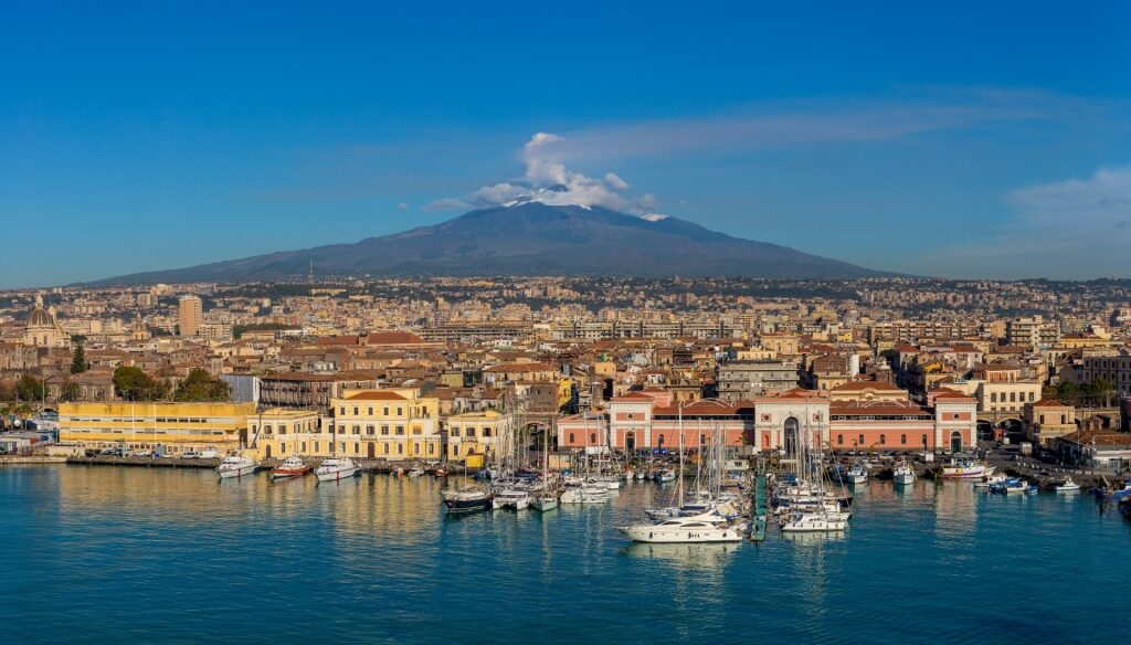 Pretty waterfront of Catania