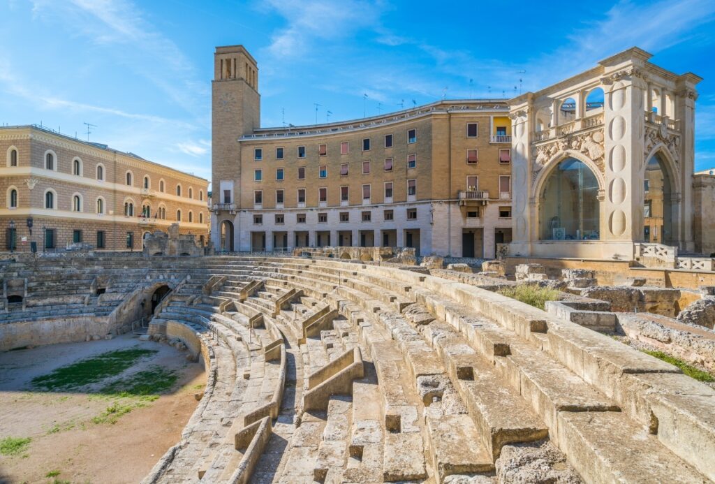 View of the quaint town of Lecce