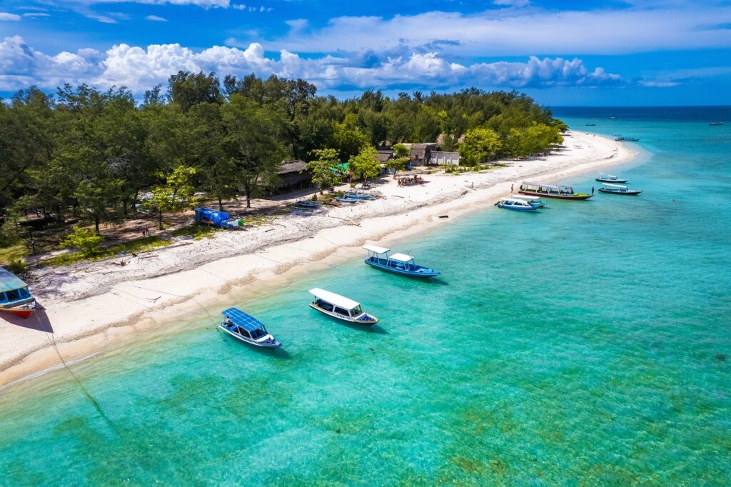 Beautiful shoreline of Lombok