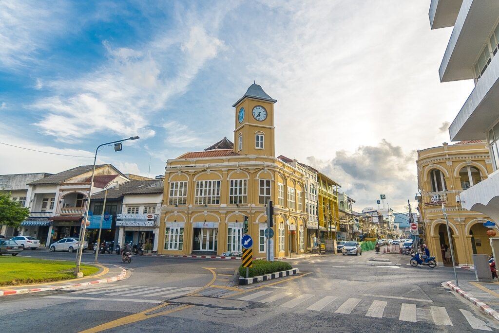 Street view of Phuket Town, Thailand