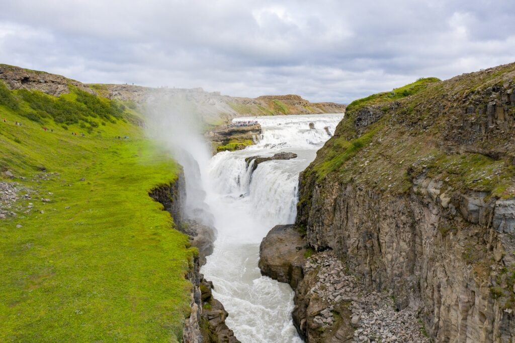 Gullfoss, one of the best day trips from Reykjavik