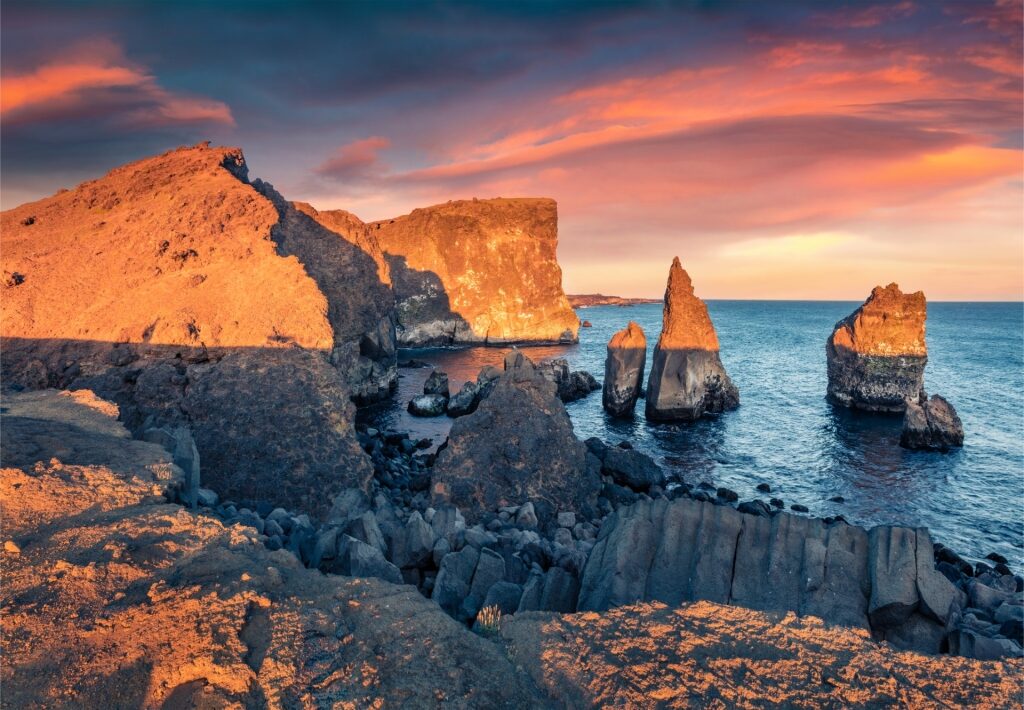 Scenic landscape of Reykjanes Geopark