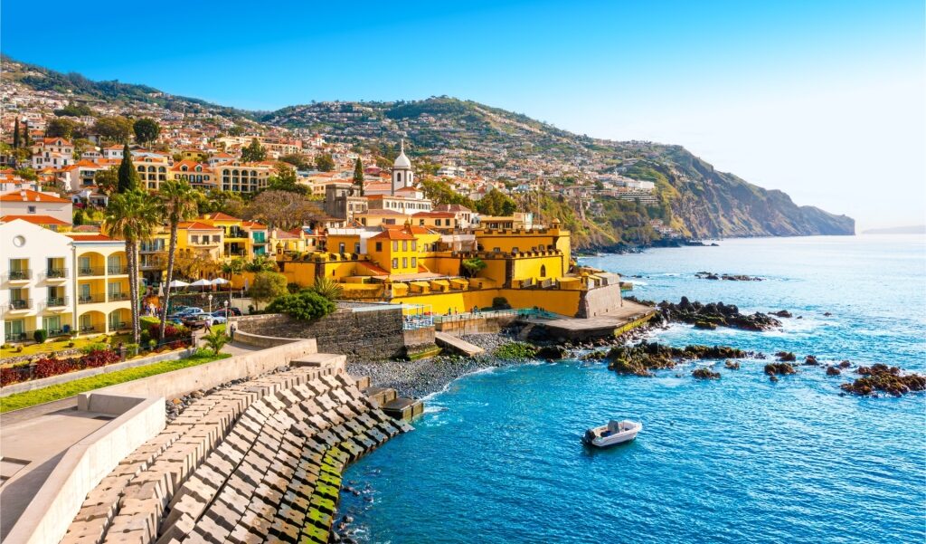 Beautiful waterfront of Funchal in Madeira, Portugal