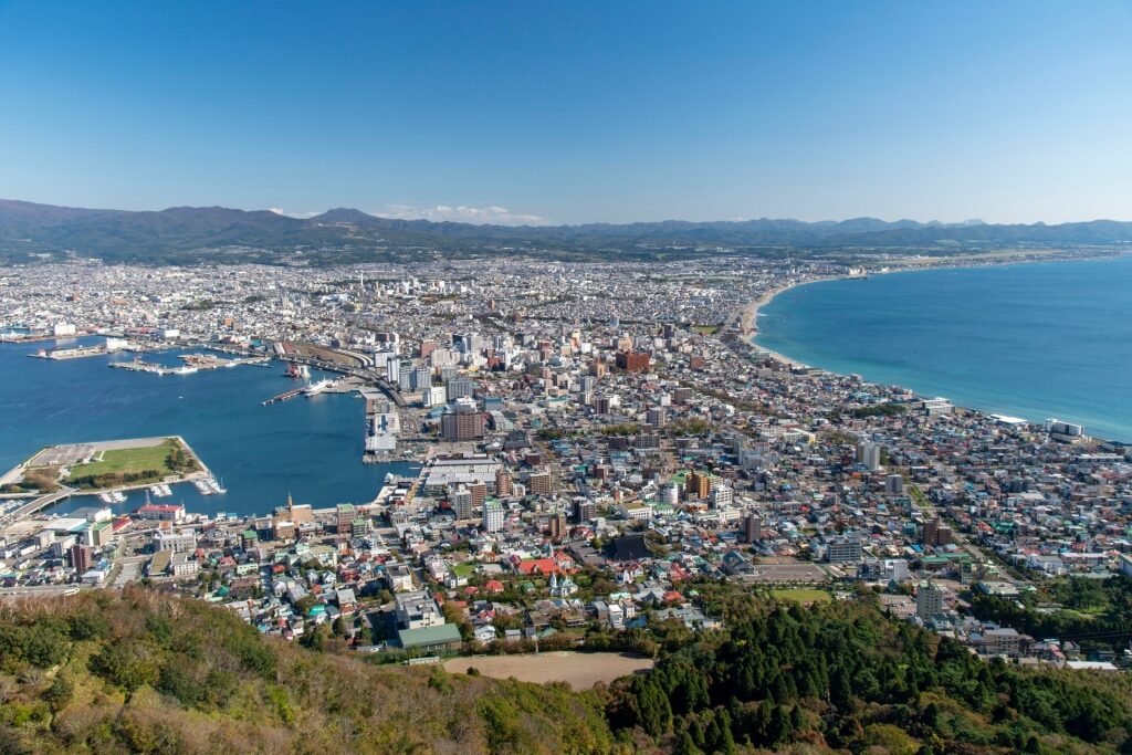 Scenic view from Mount Hakodate, Hakodate