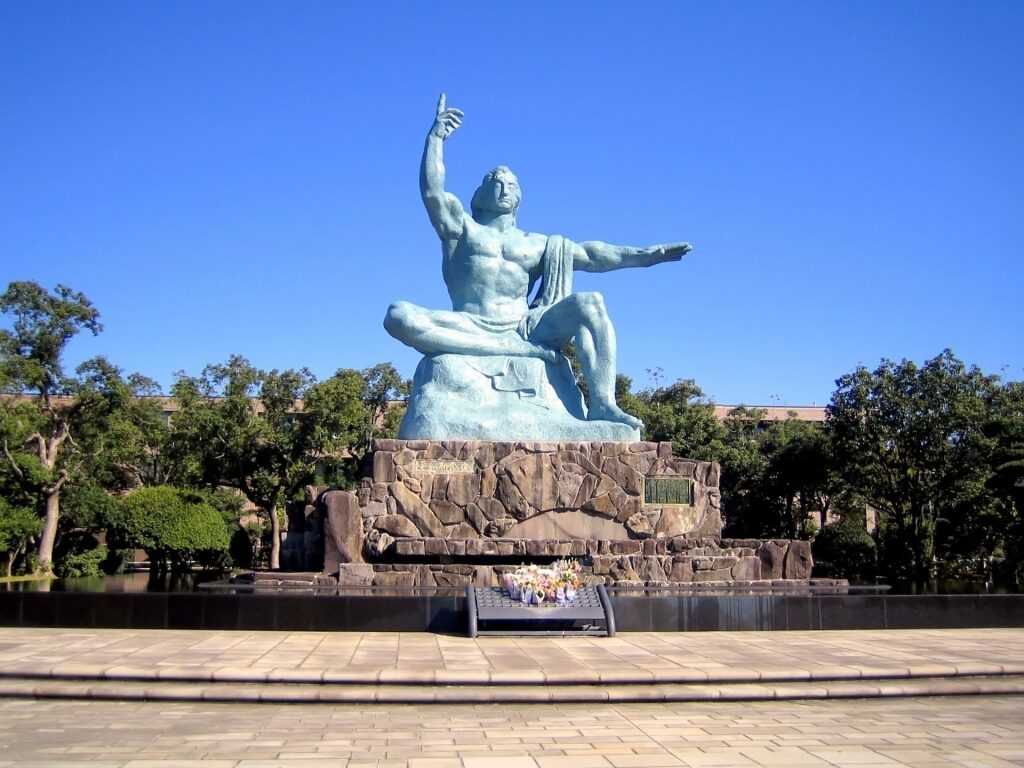 Iconic landmark of the Nagasaki Peace Park, Nagasaki