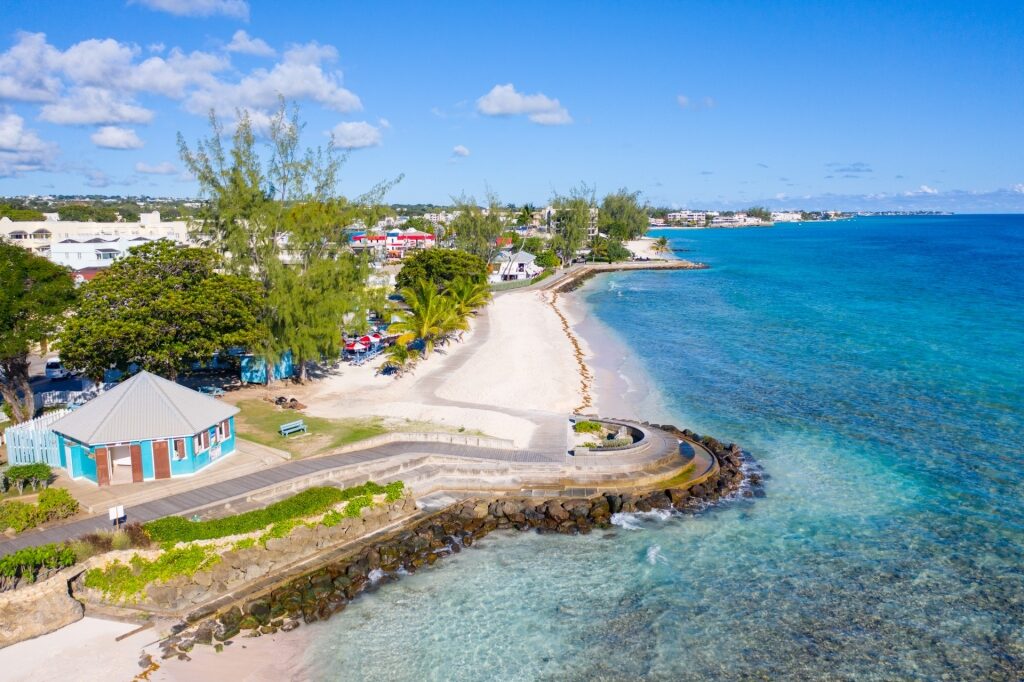 Scenic shoreline of Barbados