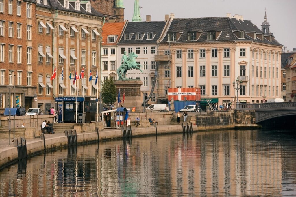 Pretty waterfront of Copenhagen, Denmark