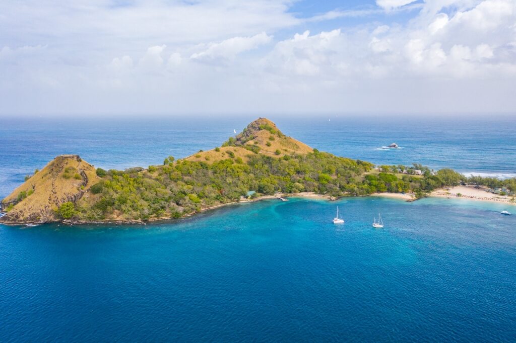 Beautiful landscape of Pigeon Island National Park