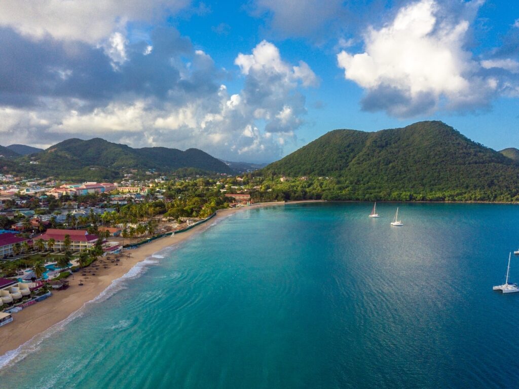 Best snorkeling in St Lucia - Reduit Beach