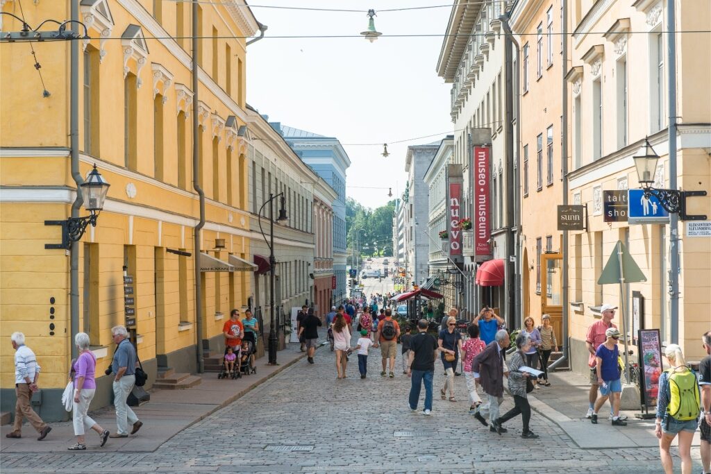 Street view of Helsinki