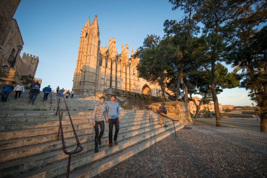 Historic La Seu cathedral in Palma de Mallorca