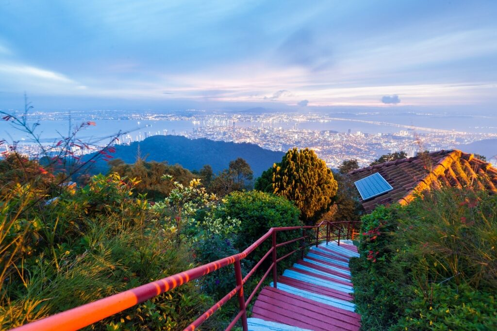 View from Penang Hill in Penang, Malaysia