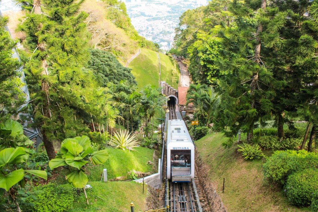 Cable car in Penang Hill, Malaysia