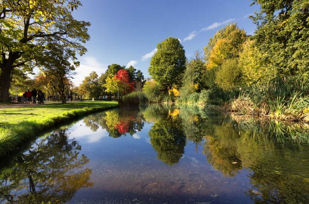 Lush landscape of Vondelpark