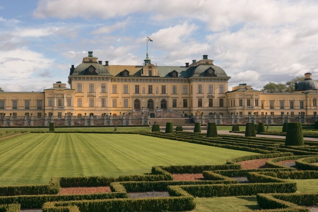 Beautiful exterior of Drottningholm Palace