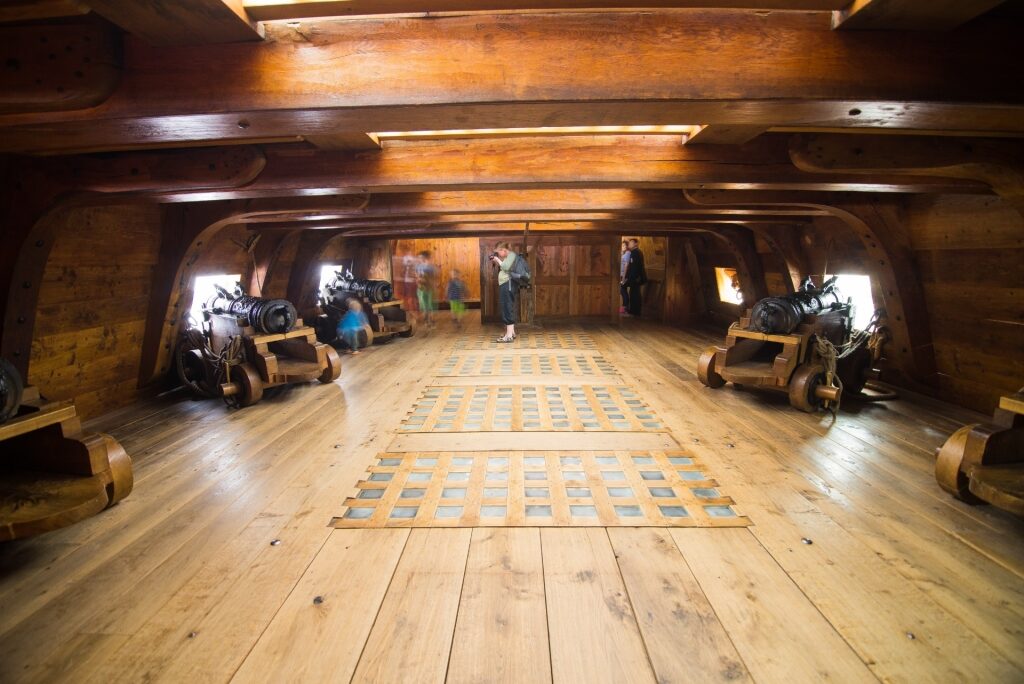 View of the ship in Vasa Museum