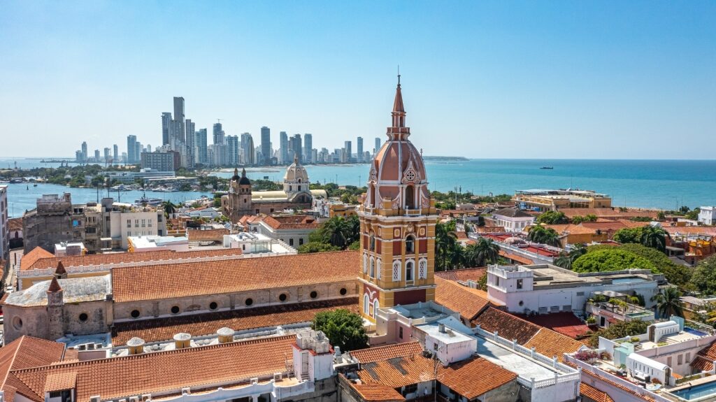 Pretty cityscape of Cartagena, Colombia