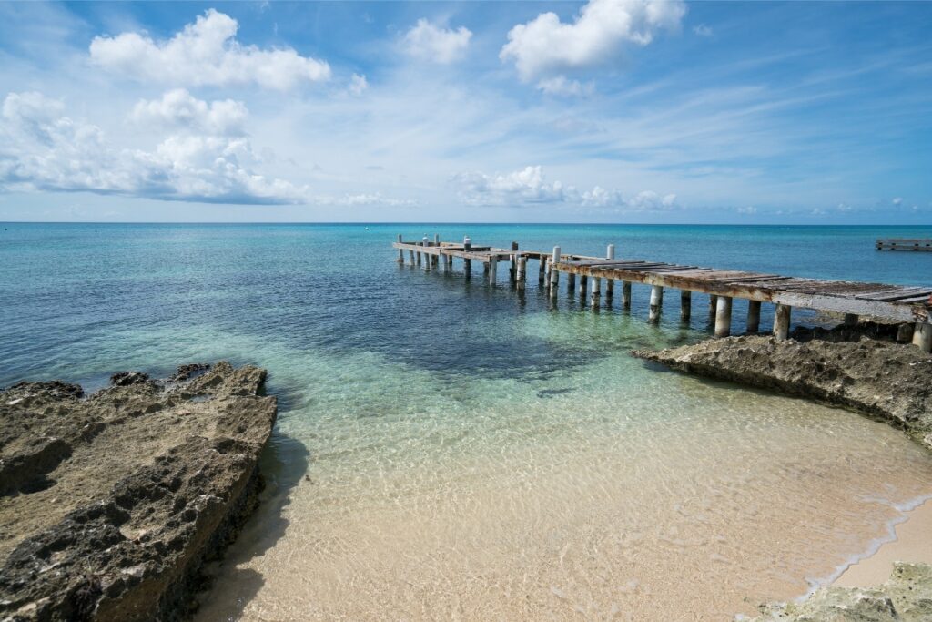 Quiet beach in Grand Cayman