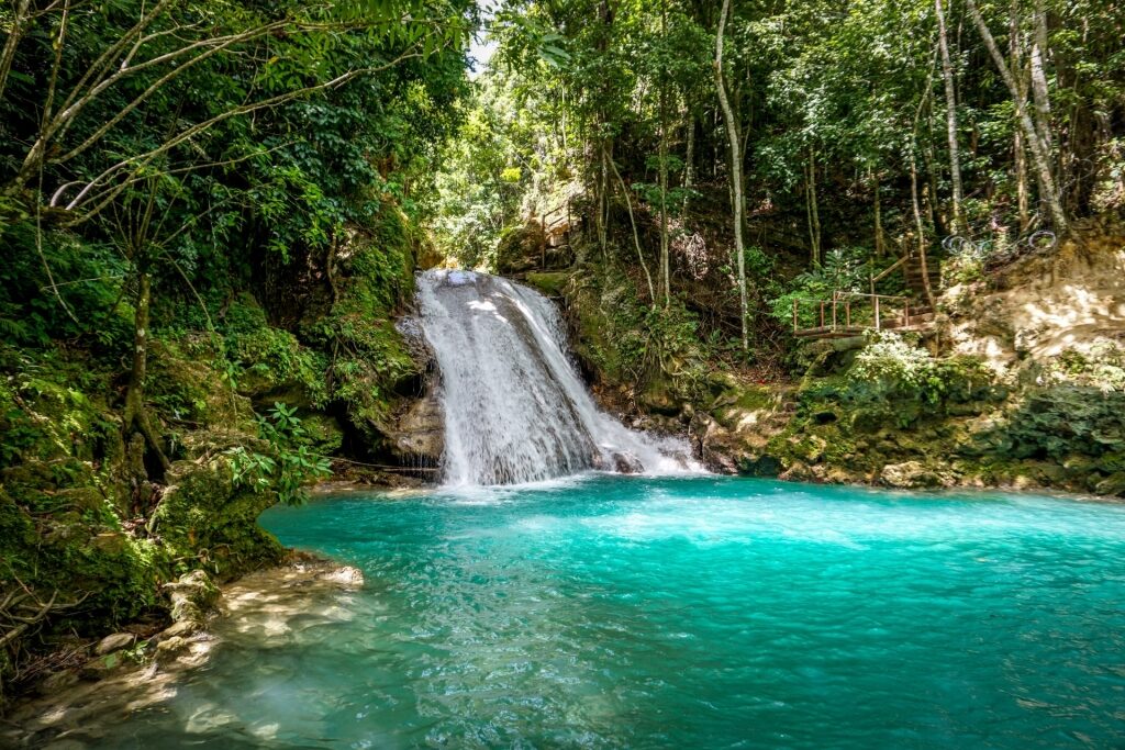 Beautiful landscape of Blue Hole, Jamaica