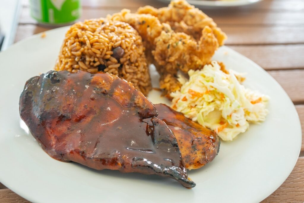 Plate of conch and rice