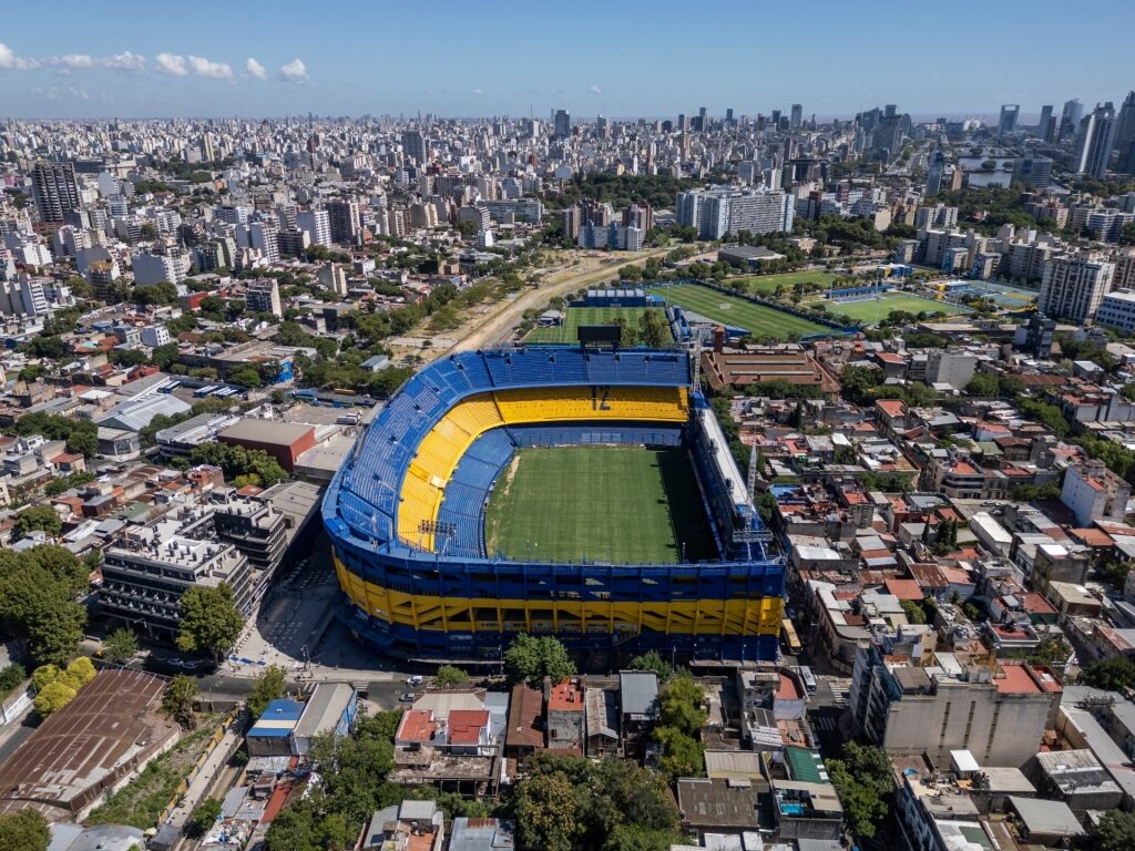 Aerial view of La Bombonera