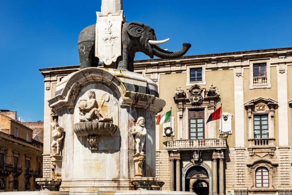 Historic Fontana dell’Elefante in Catania