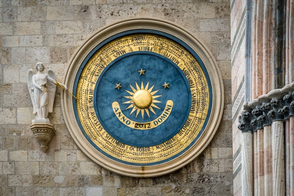 View of the Astronomical Clock of Messina