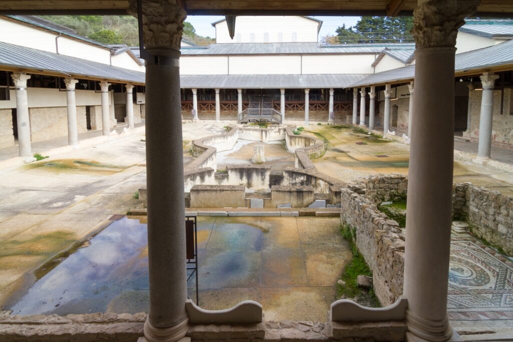 View inside the historic Villa Romana del Casale, Piazza Armerina