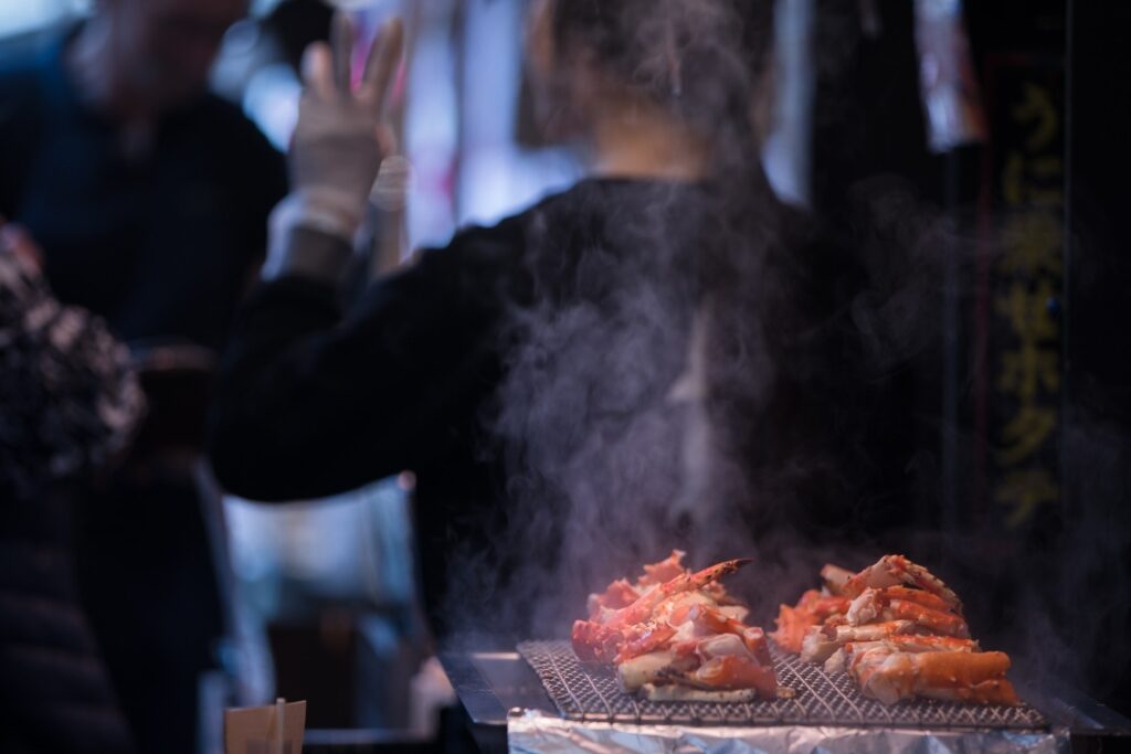 Food in Tsukiji Outer Market