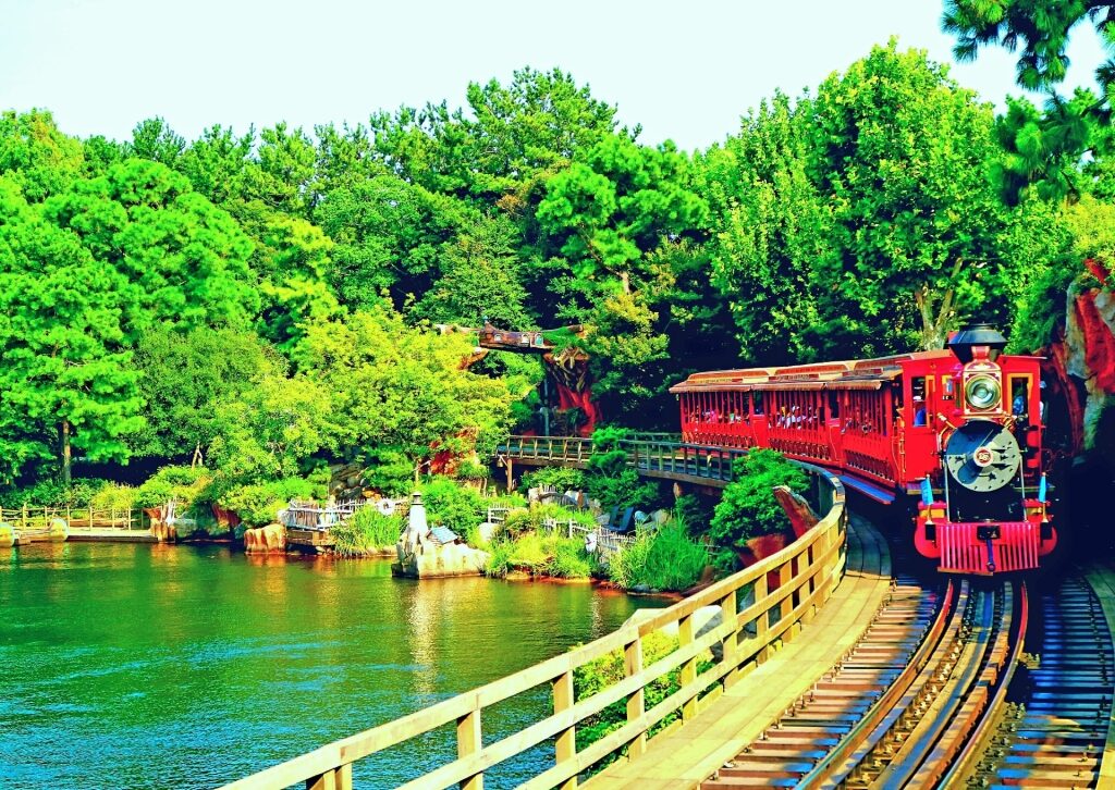 Train in Tokyo Disneyland