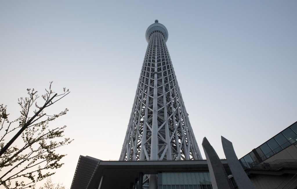 Unique architecture of Tokyo Skytree