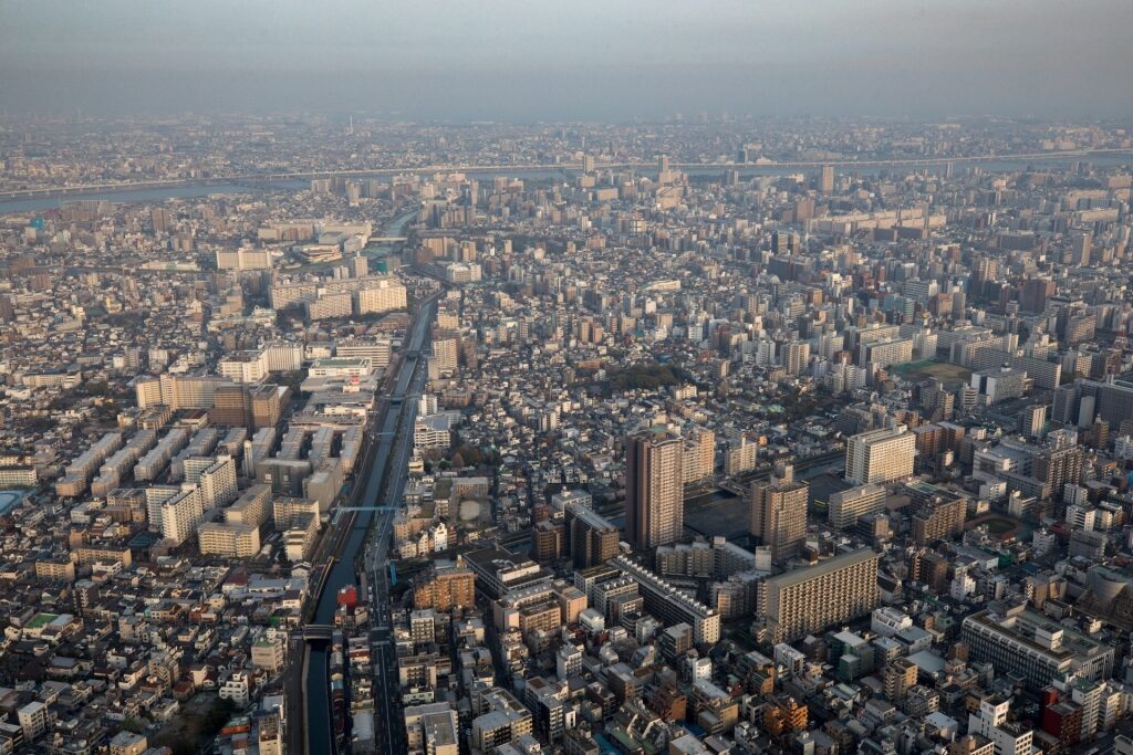 Scenic view from Tokyo Skytree