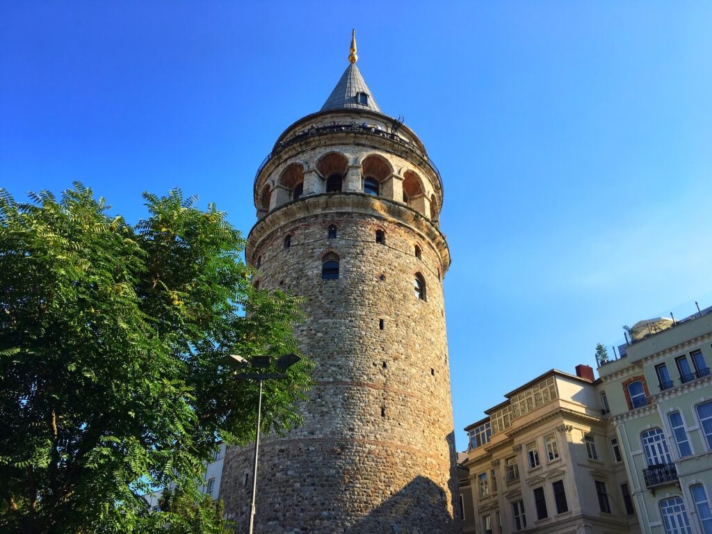 Historic site of the Galata Tower