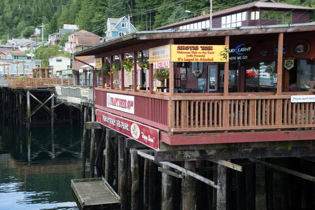 View of Creek Street in Ketchikan