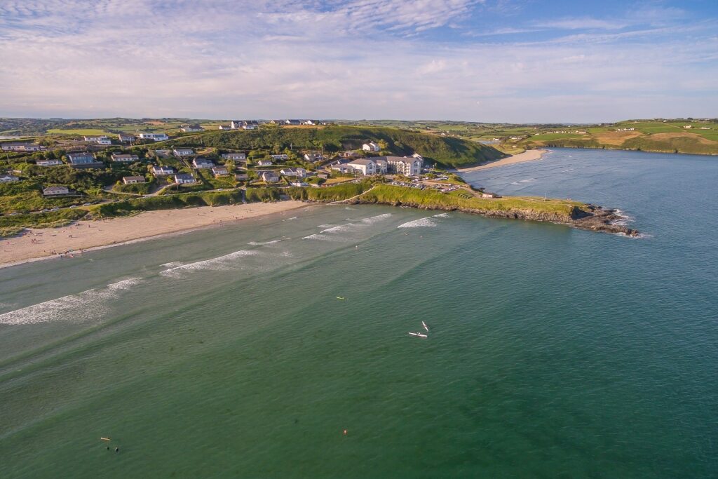 Pretty shoreline of Inchydoney Beach, Cork