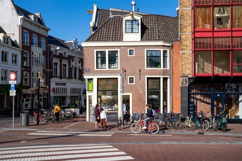 Street view of Amsterdam, The Netherlands