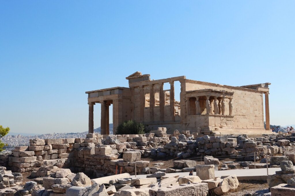 Historic site of Acropolis in Athens, Greece