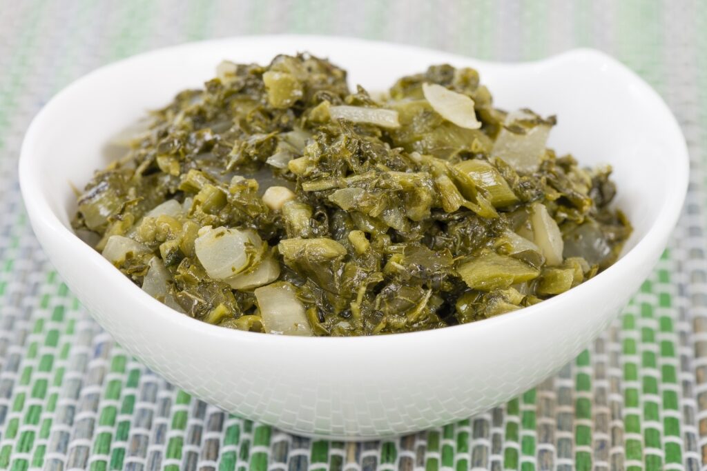 Bowl of callaloo