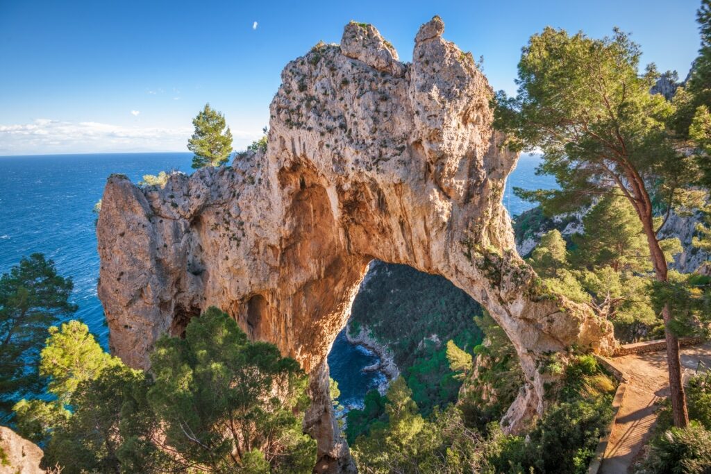 Unique rock formation of Arco Naturale